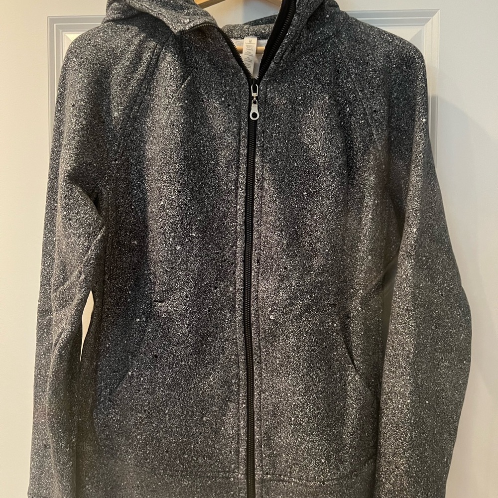 Lululemon athletica Speckled Black White Utility Jacket size 10